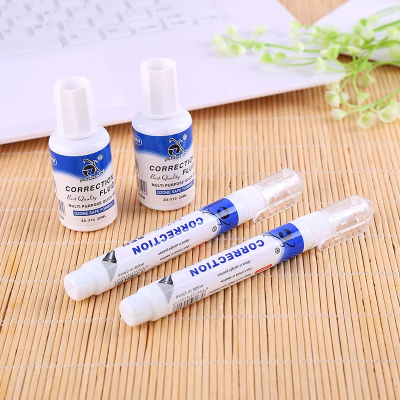 Factory correction liquid cartoon modification liquid office correction solution Students use non -toxic speed dry large capacity steel head modification solution