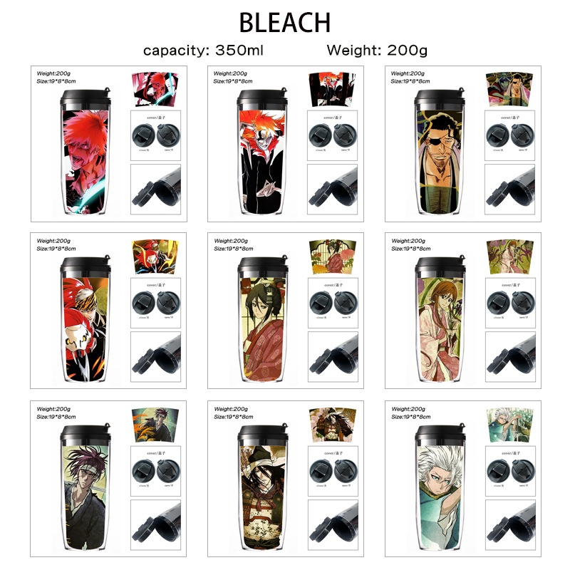 BLEACH Death God water cup anime merchandise double-layer insulated cup for men and women sports water bottle drinking cup tea cup