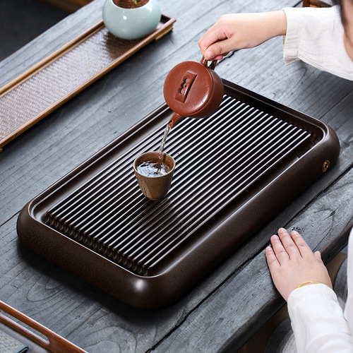 German Bakelite Tea Tray High-end Home Office Tea Table Simple Tea Brewing Set with Teapot and Teacups Factory New