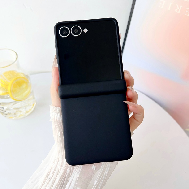 Galaxy zflip7 新型肌触り携帯電話ケース、新しいシンプルな肌触りソリッドカラー zflip6 (ボタン付き) に適しています。|undefined