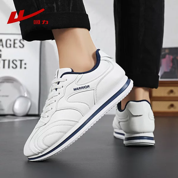 Huili men's sneakers, 2026 autumn new collection, versatile casual white shoes, racing shoes, lightweight German training shoes