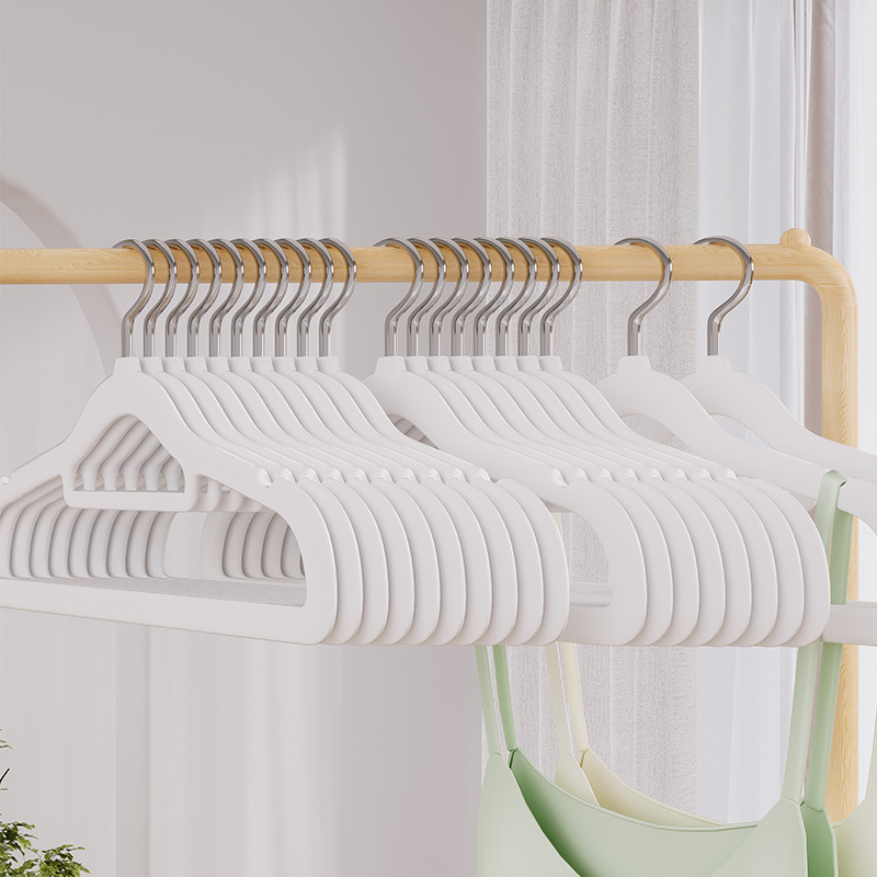 Flocking hangers, non-slip, traceless wardrobe clothes drying racks, clothing store home wardrobe storage organizer clothes hangers wholesale
