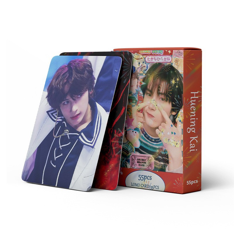 Cadena total, una gran cantidad de stock, 55 hojas de tinta BT SK IVE ATEEZ KPOP, estrellas coreanas alrededor de LOMO
