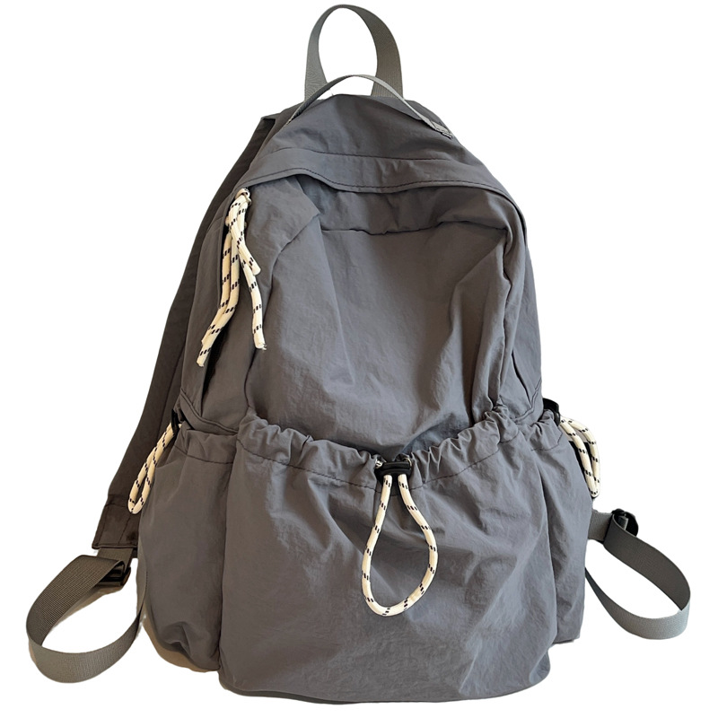 Mochila de nailon ligero para mujer 2024 nueva mochila de viaje casual de gran capacidad para estudiantes de secundaria