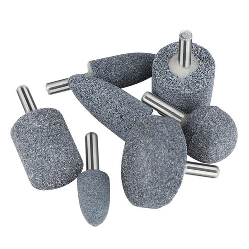 Brown corundum grinding wheel grinding head, metal grinding electric drill small electric grinder cylindrical conical 6mm polishing electric grinding head