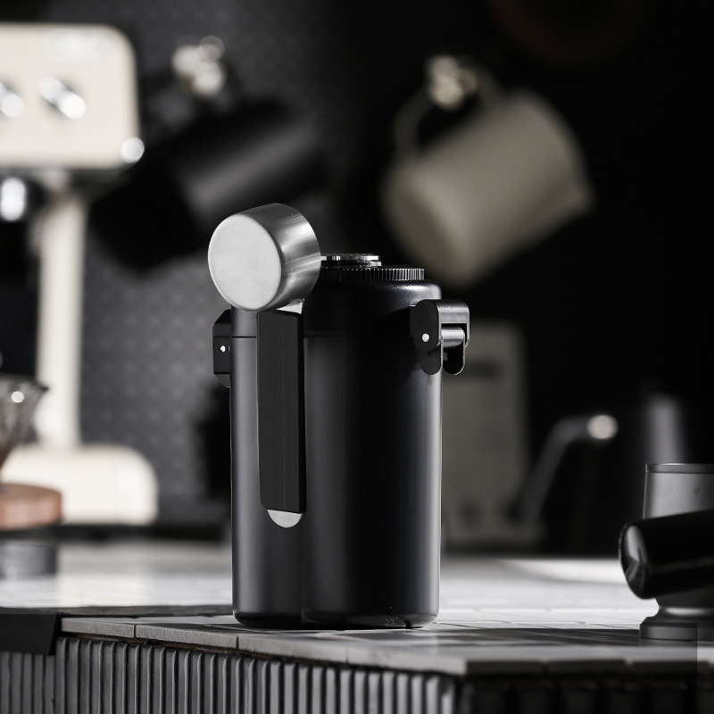 New product 304 food grade small steel cannon coffee bean sealed tank humidity monitoring double-layer storage tank one-way exhaust tank