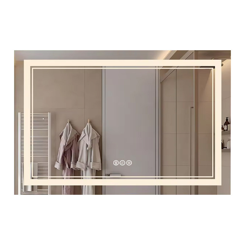 Comercio exterior inteligente led espejo de baño espejo de maquillaje inodoro espejo de lámpara de caballo RGB espejo de lámpara de color espejo LED anti-fog