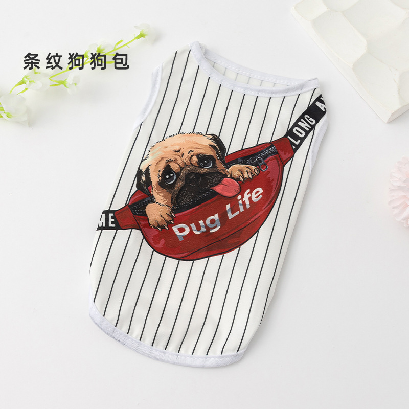 배낭 조끼-줄무늬 개 가방