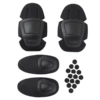 Black protective gear, set, 4 piece set