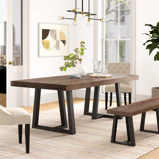 出口MDF餐桌轻奢高级感实木餐桌椅wooden dining table