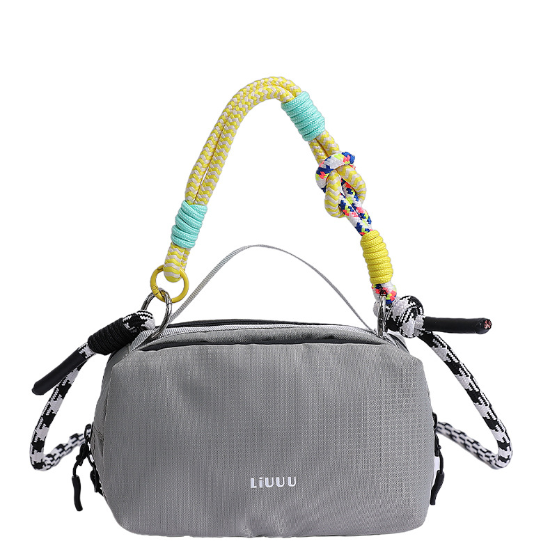 Bolso de moda coreano 2025 verano nuevo bolso femenino letras casuales bolso de hombro bolso de mensajero de lona simple marea