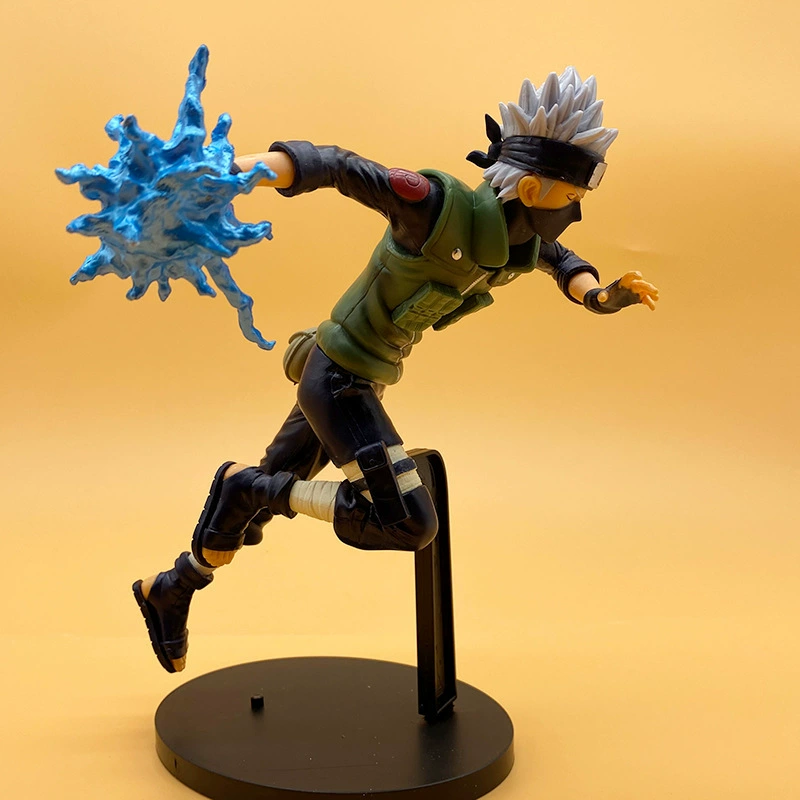 Figure (Naruto) Battle Rasengan Kakashi Gaara PVC Model, ~18 cm, Detailed Painted Ornament