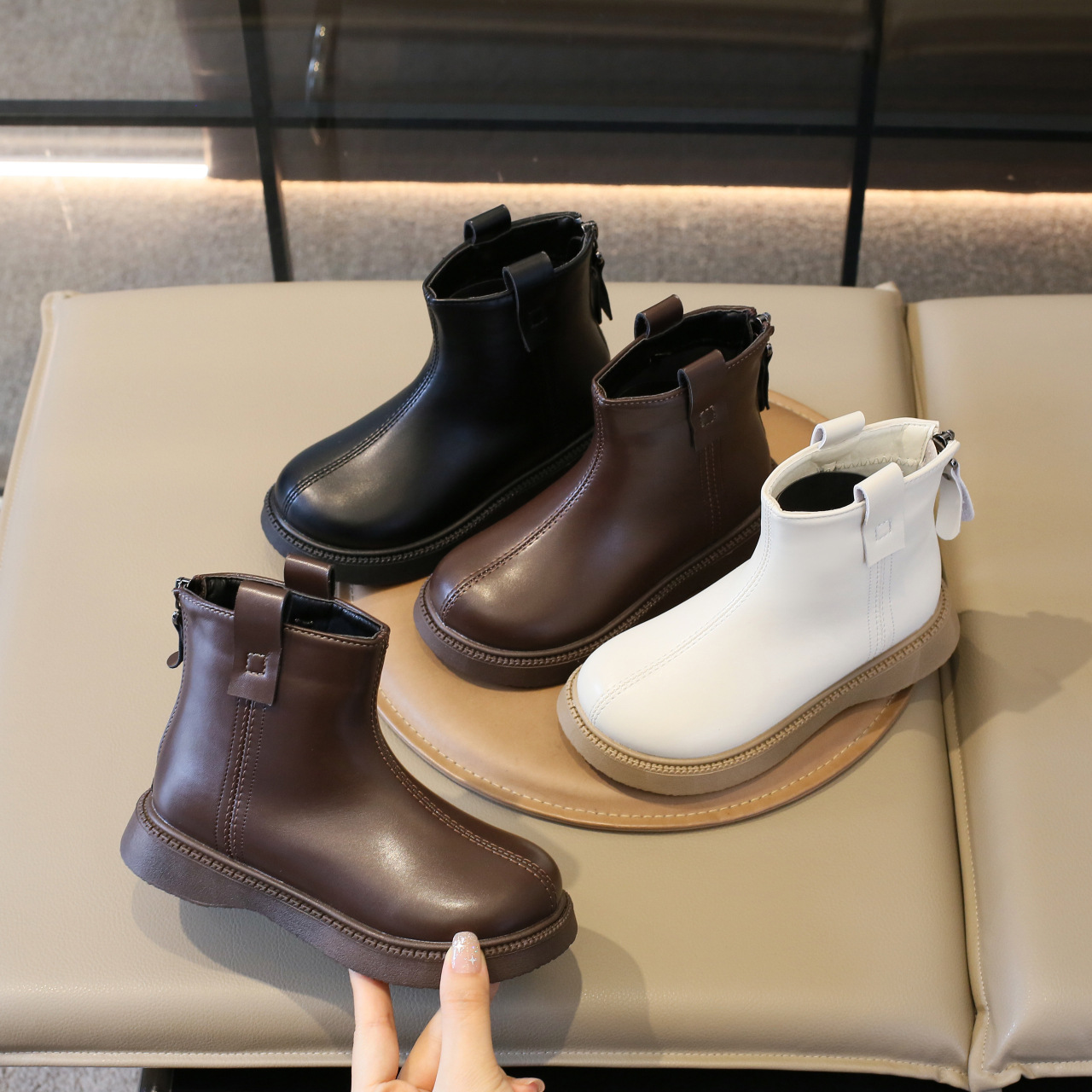 Children's Boots 2025 Autumn and Winter New Korean Style Girls' Short Boots Baby Soft-Soled Fashion Boots Single Boots Leather Boots