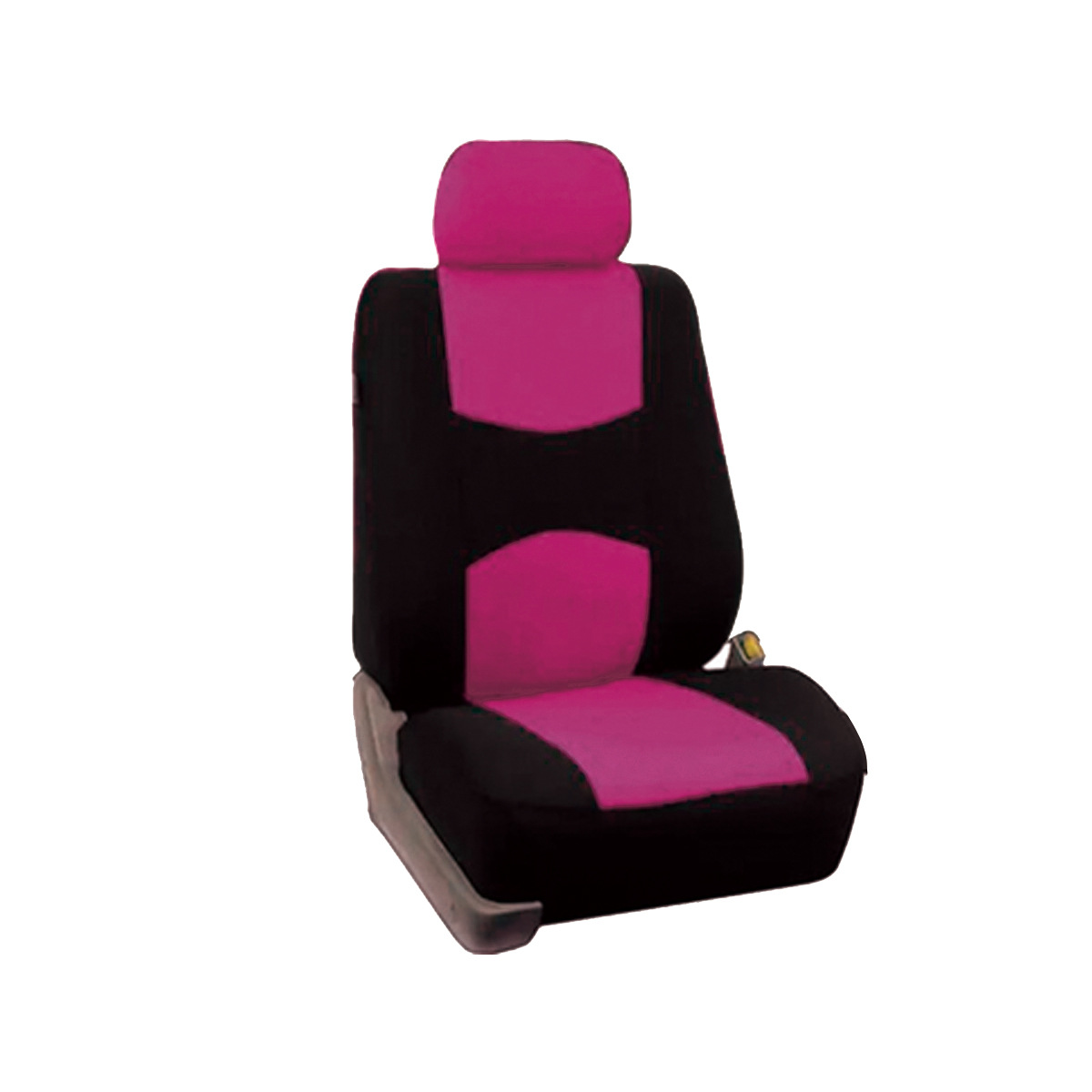 Fundas universales de tela para asientos de coche, superventas transfronterizas, diseño sencillo con bloques de color, fundas de cojín suaves y cómodas al por mayor.