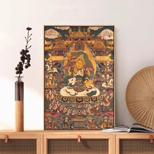 唐卡挂画黄财神释迦牟尼药师佛观音文殊普贤菩萨西藏传佛画像挂图