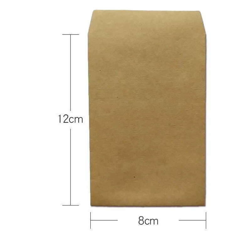 Поставка Крафт-Бумага Семян Мешок Конверт Семена Бумажный конверт пустой конверт с тапочкой клей Двусторонний клей