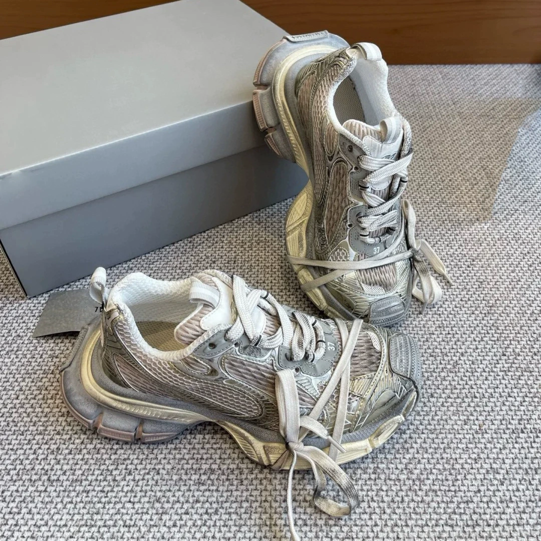 Putian Paris 3XL обувь для папы с низким берцем в стиле ретро на широкой подошве для бега пары универсальная повседневная спортивная обувь модная обувь