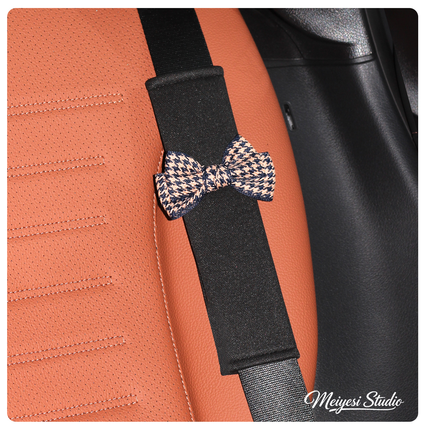 Funda Protectora de Cinturón de Seguridad de Seda de Hielo Decorativa para Automóvil image 21