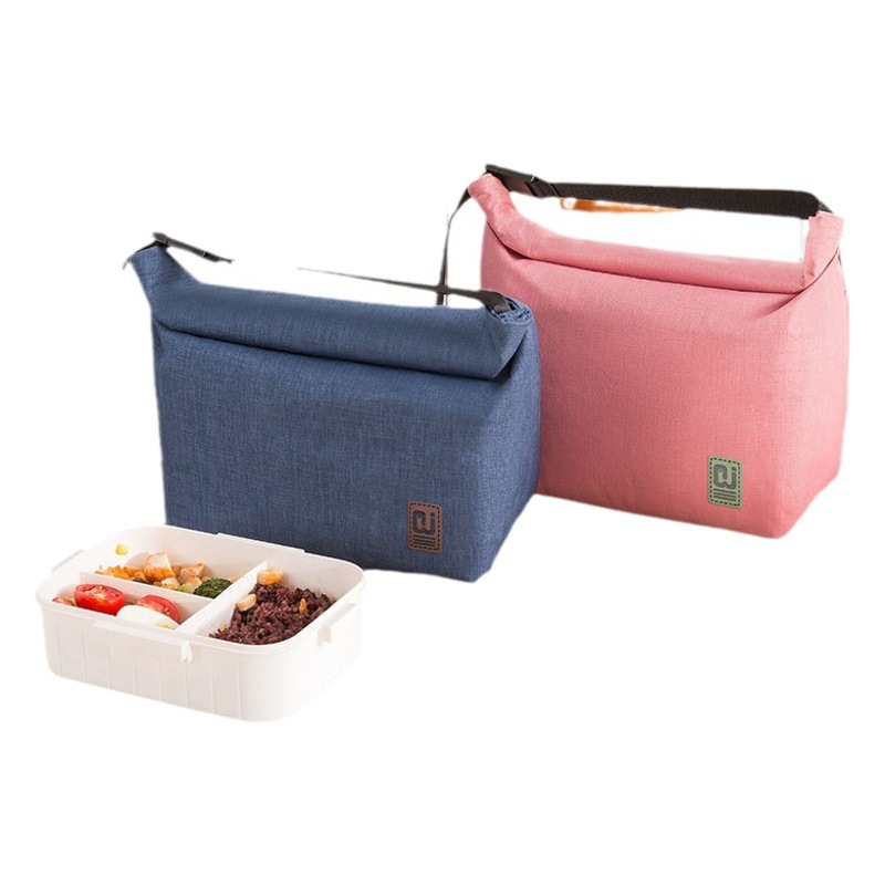 Bolsa de almuerzo plegable de moda, bolsa térmica portátil transfronteriza, bolsa de picnic para exteriores, bolsa de almuerzo para el trabajo, bolsa de almuerzo portátil