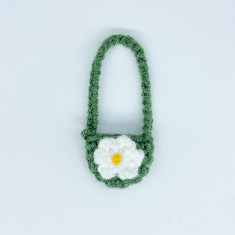 녹색 바닥 꽃무늬 가방