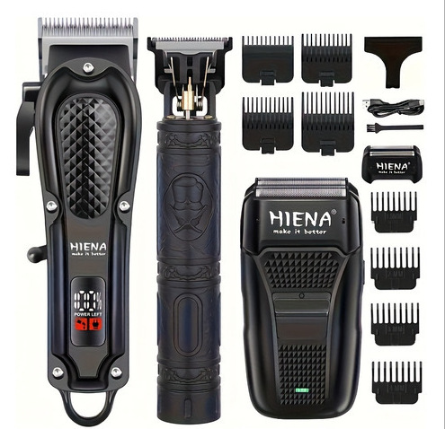HIENA - cortador de pelo eléctrico conjunto de cabeza de afeitar retrógrado cabeza de aceite tallado cortador de pelo eléctrico cortador de pelo especial para salón de pelo