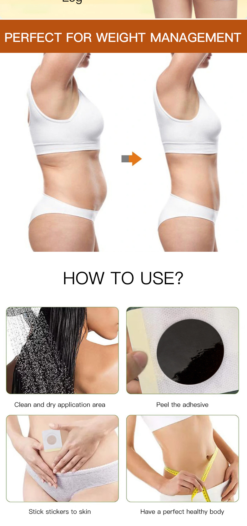 Slimming Navel Patch Body Care Self Adhesive 10 Patches Per Box preparation