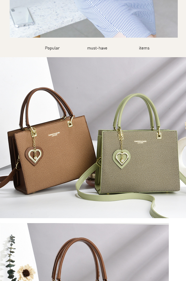 Women's Pu Leather Solid Color Streetwear Square Zipper Shoulder Bag display picture 2