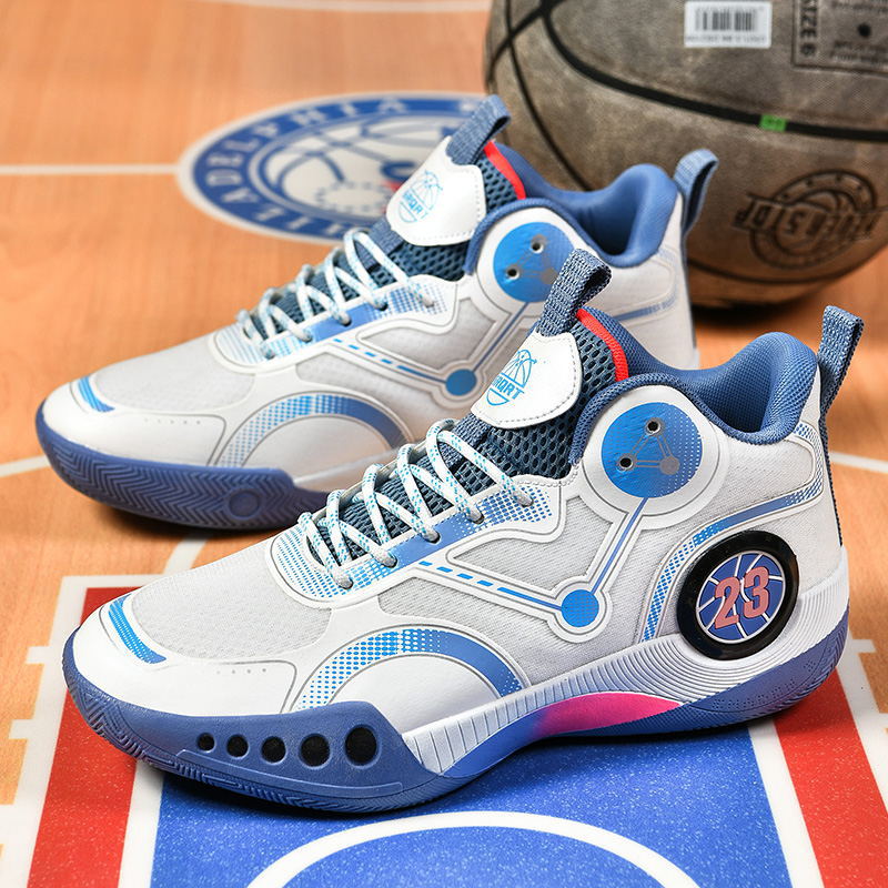 Nowe buty sportowe do koszykówki dla mężczyzn z wysoką cholewką, oddychające, antypoślizgowe, odporne na zużycie, amortyzujące, sportowe cementowe dla studentów_voghion.com