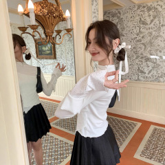 こんにちは、カノンは偽の2つの柔らかいモチモチの長袖の上着をつなぎ合わせます。