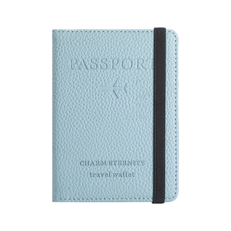 Bolsa de pasaporte de cuero de la pu de Amazon rfid multi-tarjeta multifunción passport funda de pasaporte