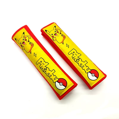 Seat belt shoulder pad trendy car pickup Super elf - pikachu-red-pair