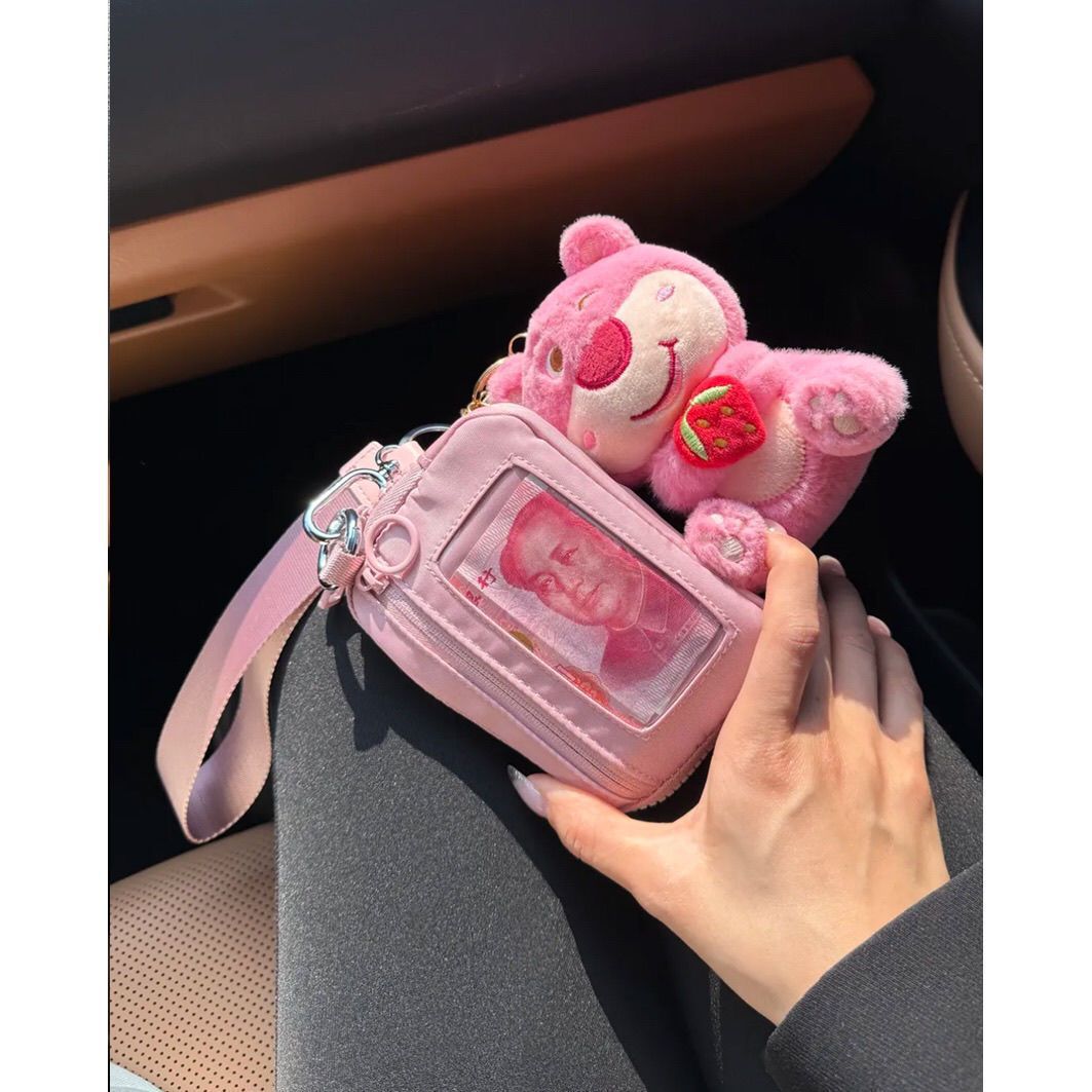 Bolsa de certificados, bolso de mano, bolso de mujer, bolso portátil al aire libre, 2025 nuevo bolso de tarjetas, bolso de cambio con cremallera