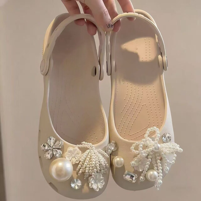 2026 High-End Pearl Ballet Clogs Accessories Shoe Flower Buckle Accessories Mary Jane Shoe Buckle DIY Shoe Buckle