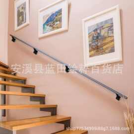 扶手支架,重型钢手轨支架带螺丝,适用于木质平面方形楼梯栏杆楼梯
