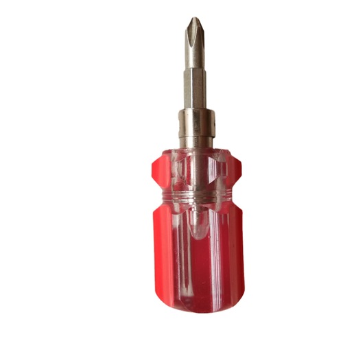 Manufacturer wholesale dual-purpose carrot head screwdriver flat cross crystal transparent screwdriver carrot head screwdriver