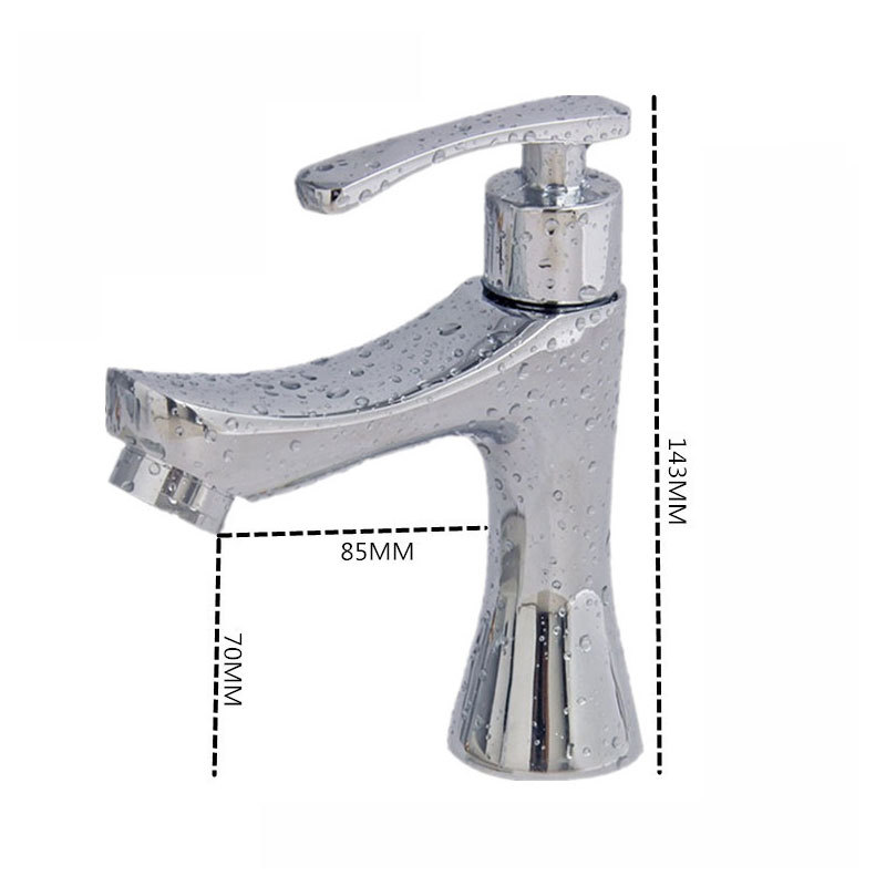 Grifos de lavabo de ingeniería para comercio exterior transfronterizo cuidadosamente seleccionados, grifos monomando de encimera de apertura rápida, grifos de lavabo de agua fría.