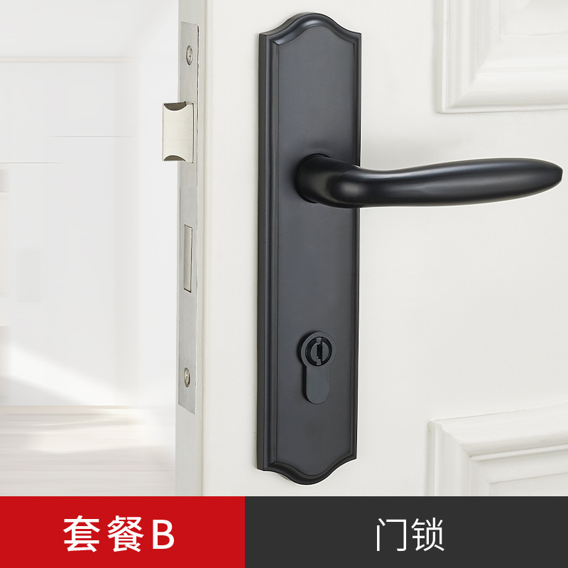 Biguiyuan dormitorio puerta cerradura mudo puerta de madera interior del hogar universal de la habitación manija de la puerta cerradura mecánica