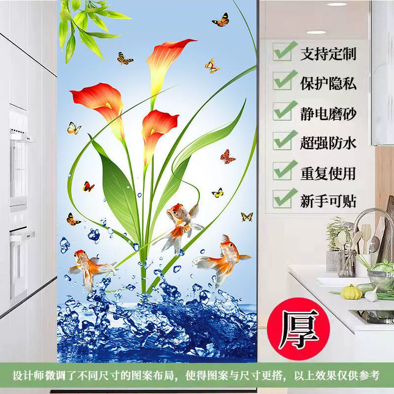 Glass window stickers, electric matte sticker, transparent protective underware