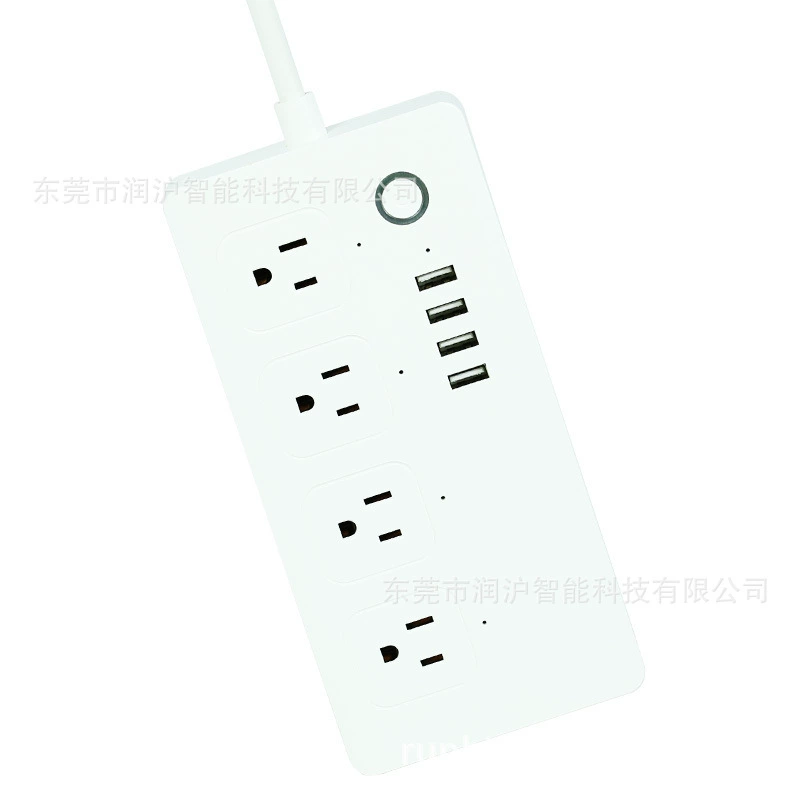 [跨境多插位排插通用智能插排欧标定时开关插座英标美规专用插线板]