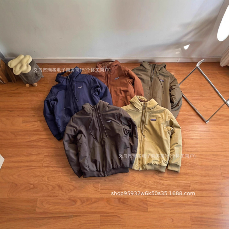 Cross-Border Supply High-Quality Pata Bata Outdoor Functional Warm Hooded Fleece Bomber Jacket Thickeneded Jacket