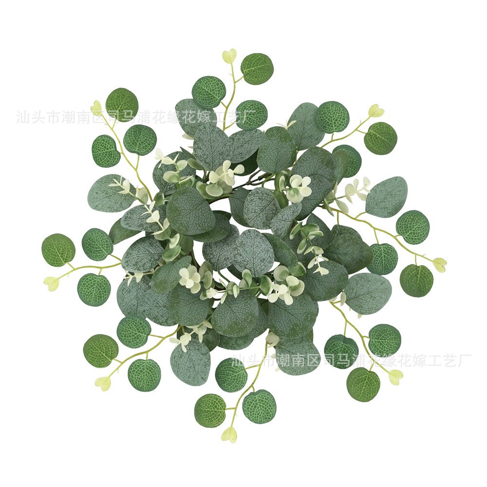 연인 유칼립투스 잎 화환 (종이 반지)