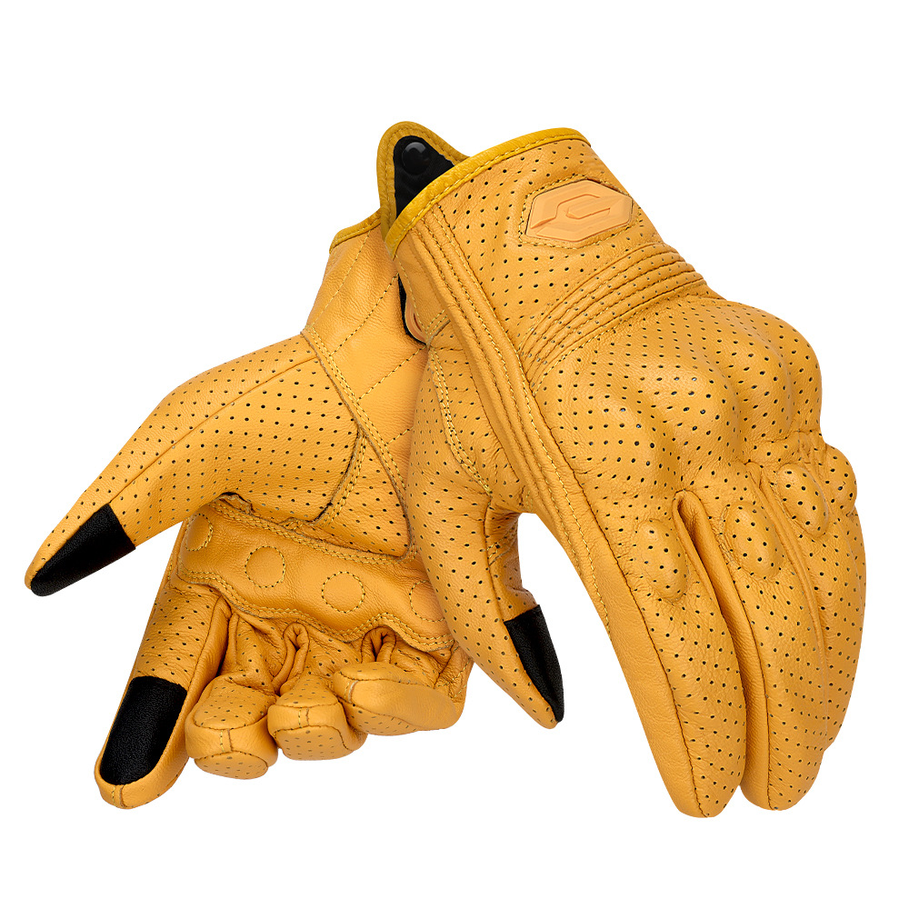 Nuevos guantes transfronterizos de motocicleta de cuero transpirables anti-caídas y resistentes al desgaste al aire libre guantes de motocicleta de carreras