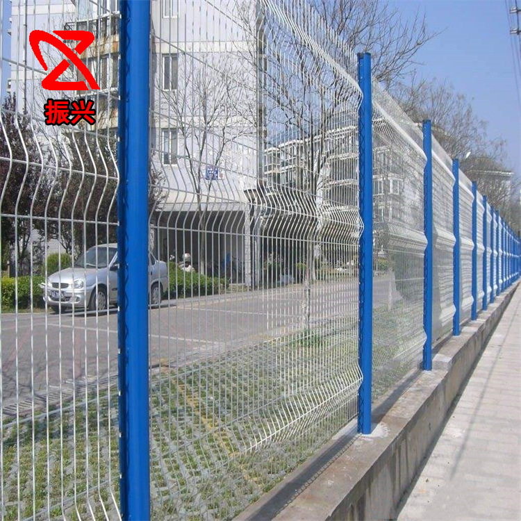 桃型柱三折弯护栏公园景区市区小区围墙花园小区护栏网带弯护栏网