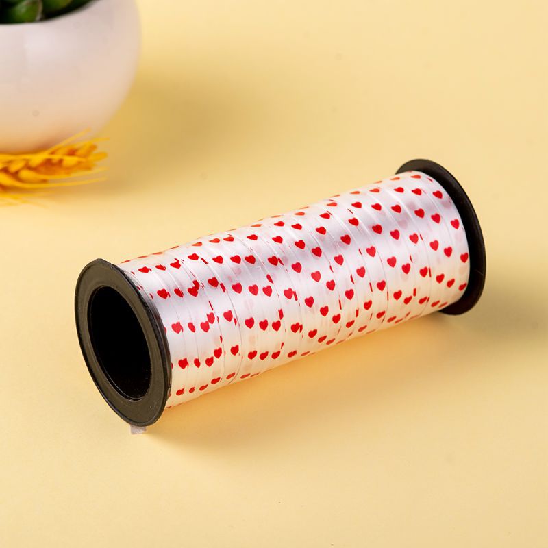 Venta caliente globo cinta Inglés carta impresión atado globo cuerda perla cinturón 100 yardas 520 cinta especial de comercio exterior