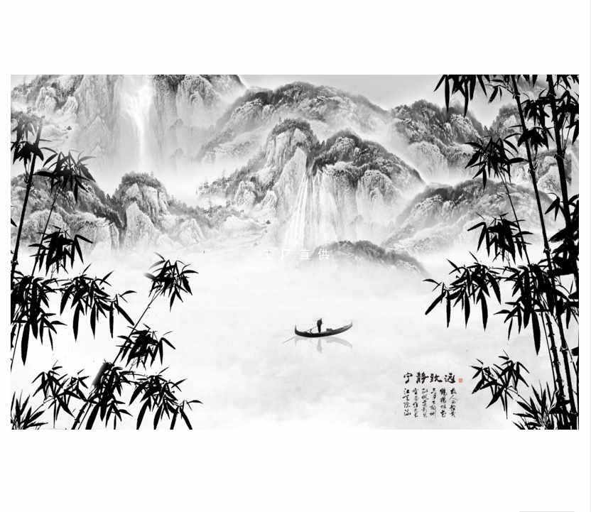 8EC2电表箱装饰画配电箱挂画免打孔电闸箱定 制强电盒子墙壁山水