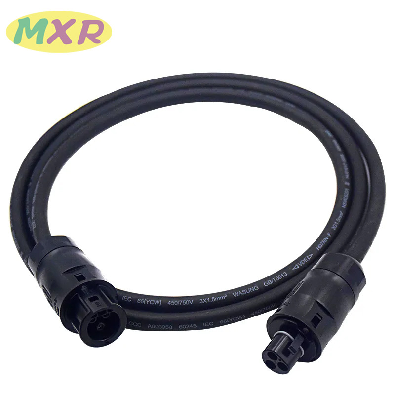 5米1.5mm² H07RN-F 欧标微型逆变器并连线BC01适用德业微型逆变