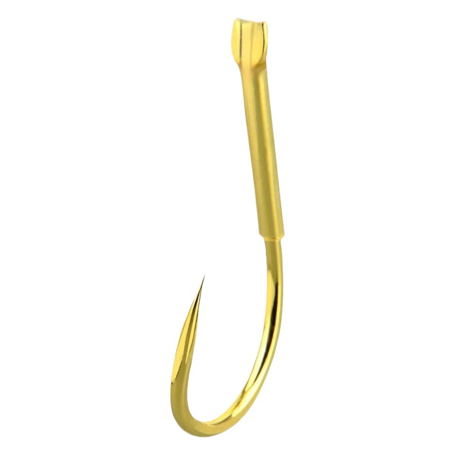 Large Double-Slot Tube Hook with Barbed Design for Carp Fishing, Lightweight Floating Hook for Loose Hook Rigs