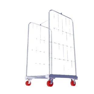 Metal cage logistics truck express sorting truck folding turnover logistics trolley push logistics trolley