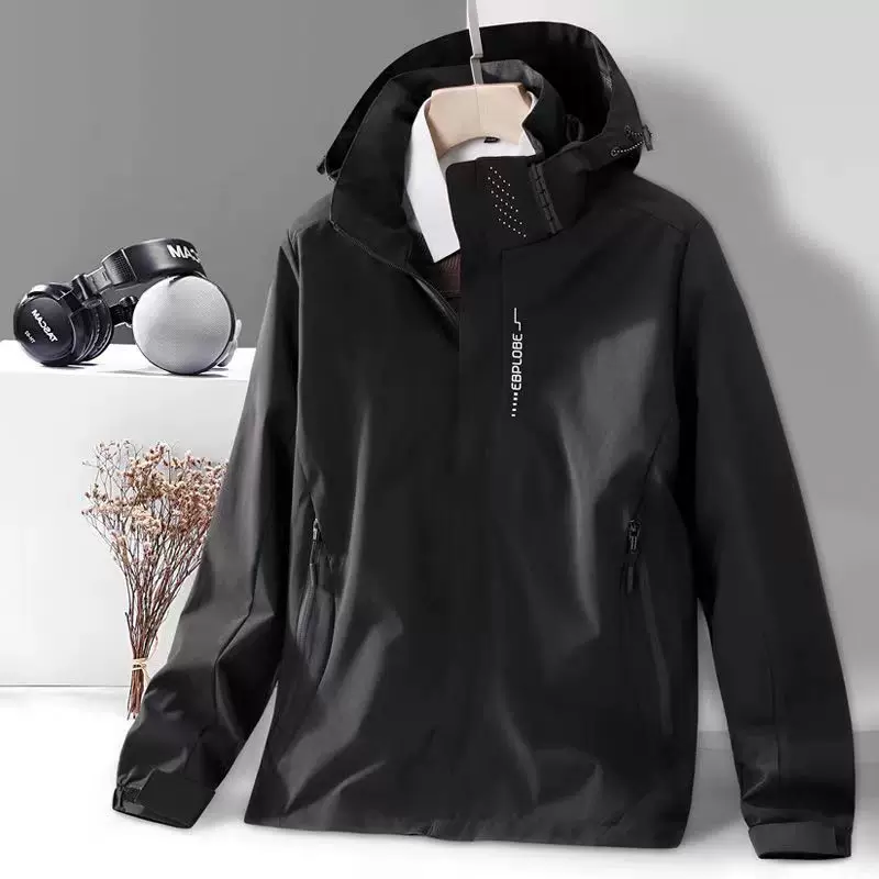 Removable keep warm waterproof windproof jacket, three in one