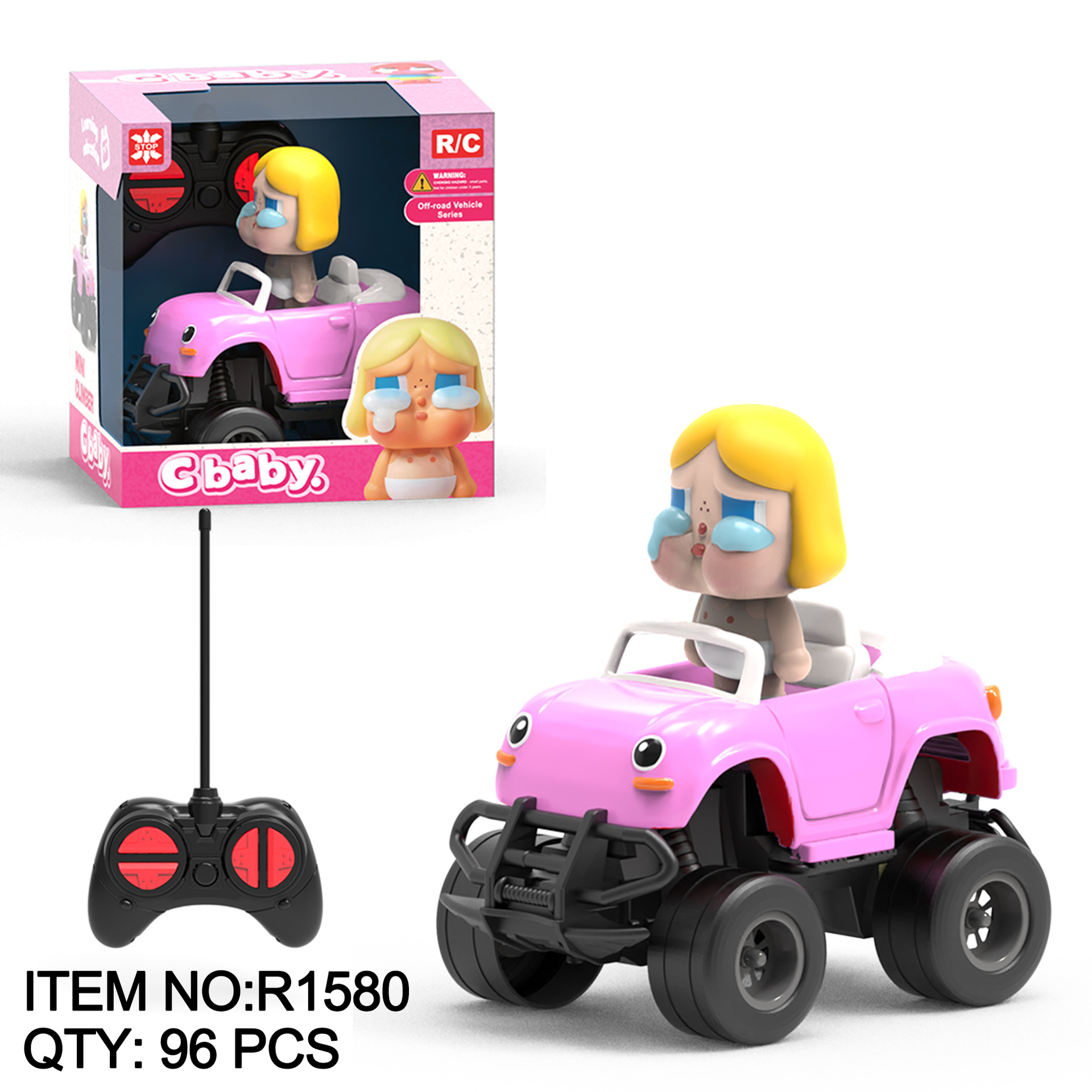 Coche de control remoto, juguete eléctrico para niños, jeep todoterreno recargable con tracción en las cuatro ruedas, modelo de coche de carreras de simulación